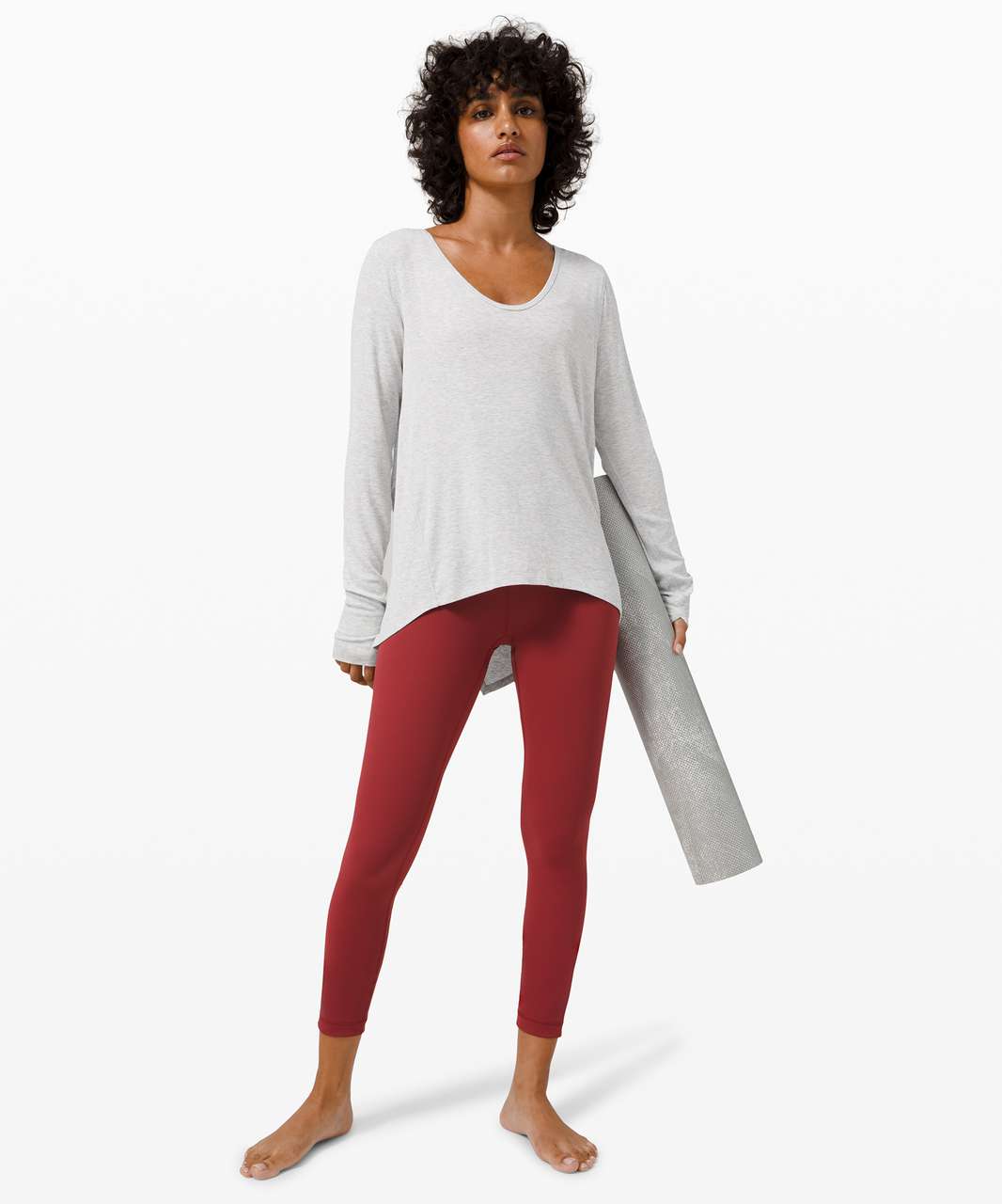 Lululemon Loved and Lifted Long Sleeve - Heathered Core Ultra Light Grey