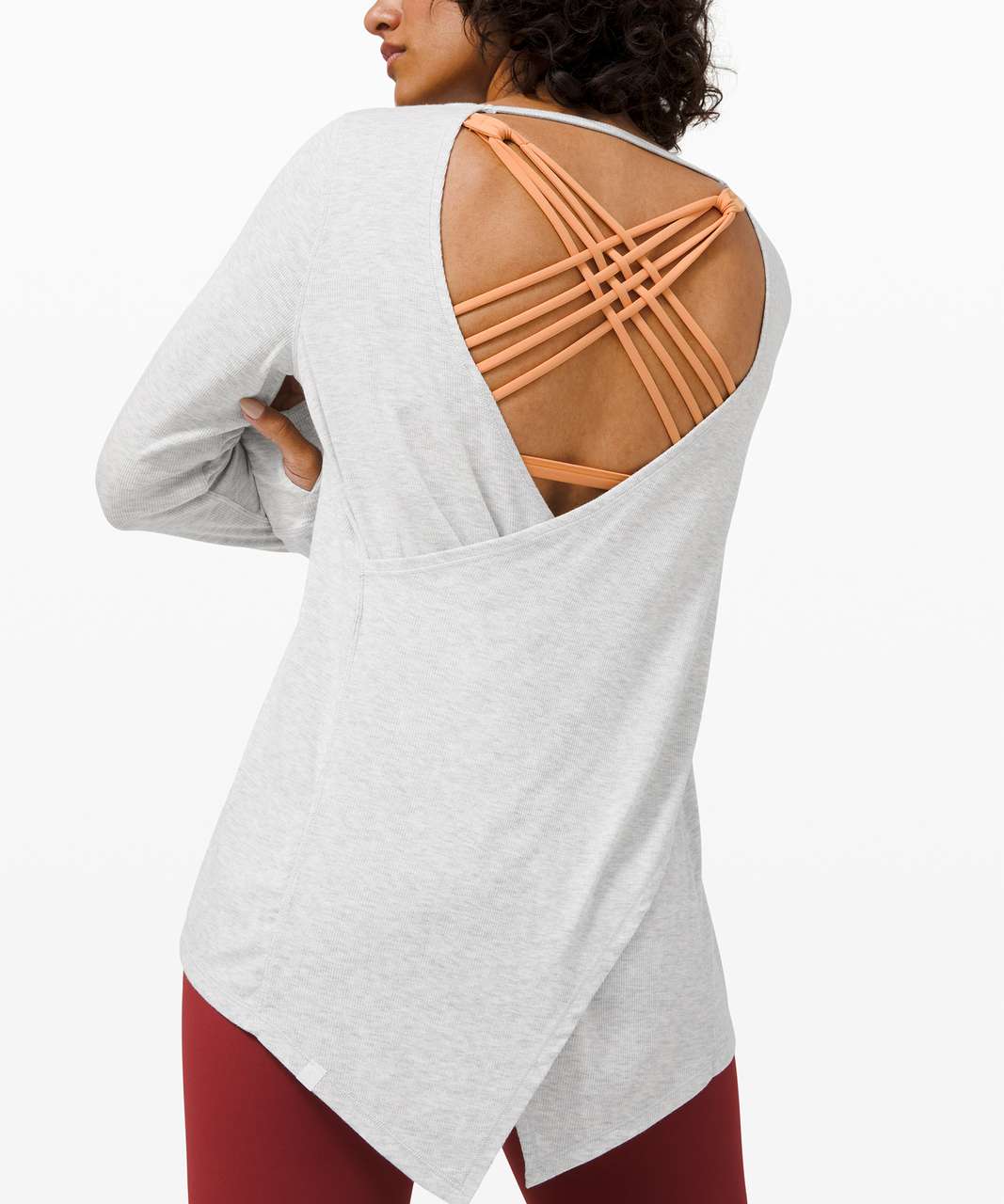 Lululemon Loved and Lifted Long Sleeve - Heathered Core Ultra Light Grey