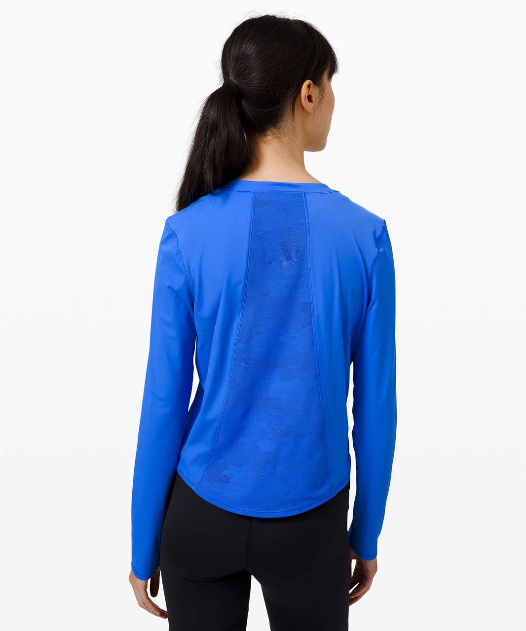 Lululemon Sheer Will Long Sleeve *Camo - Wild Bluebell