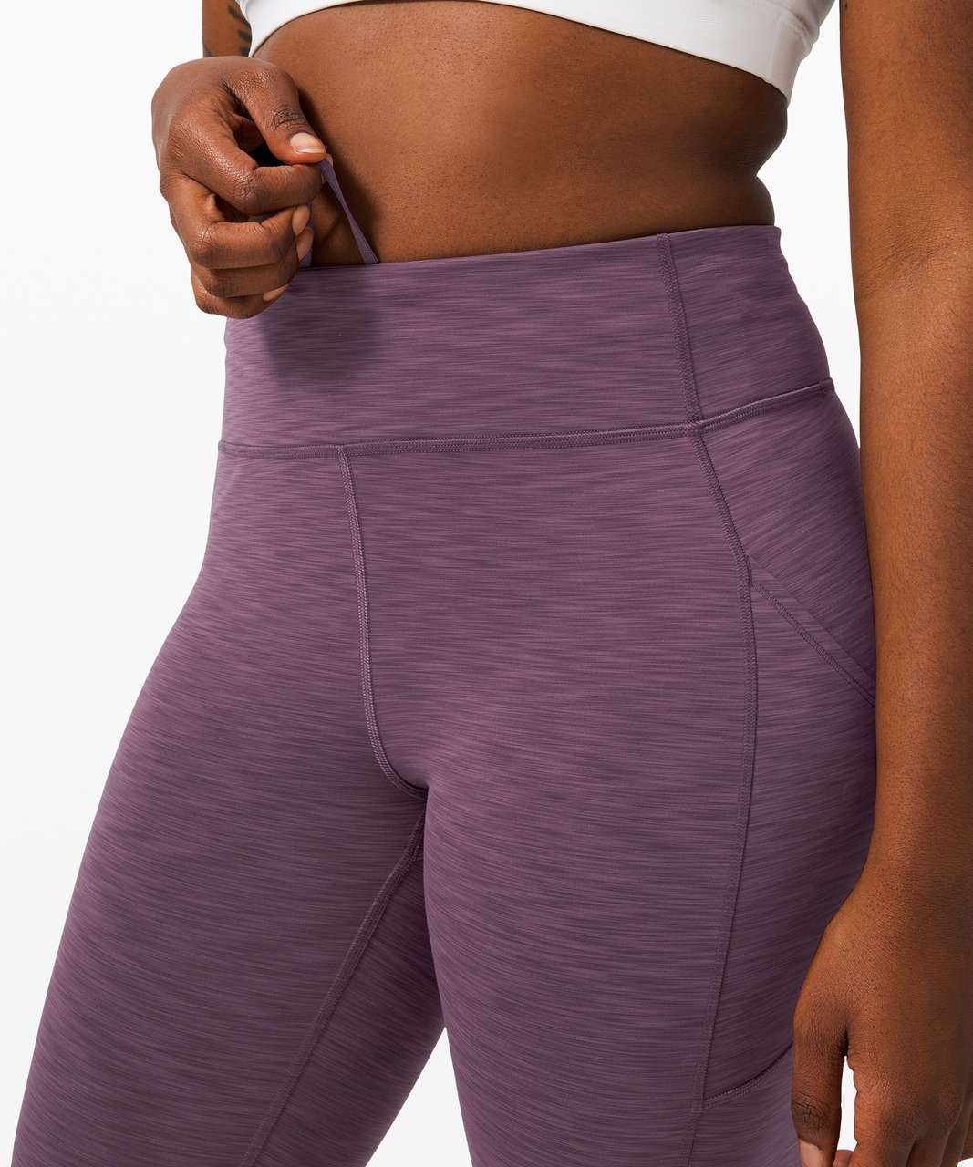 Lululemon Invigorate High-Rise Short 10" - Heathered Black Currant