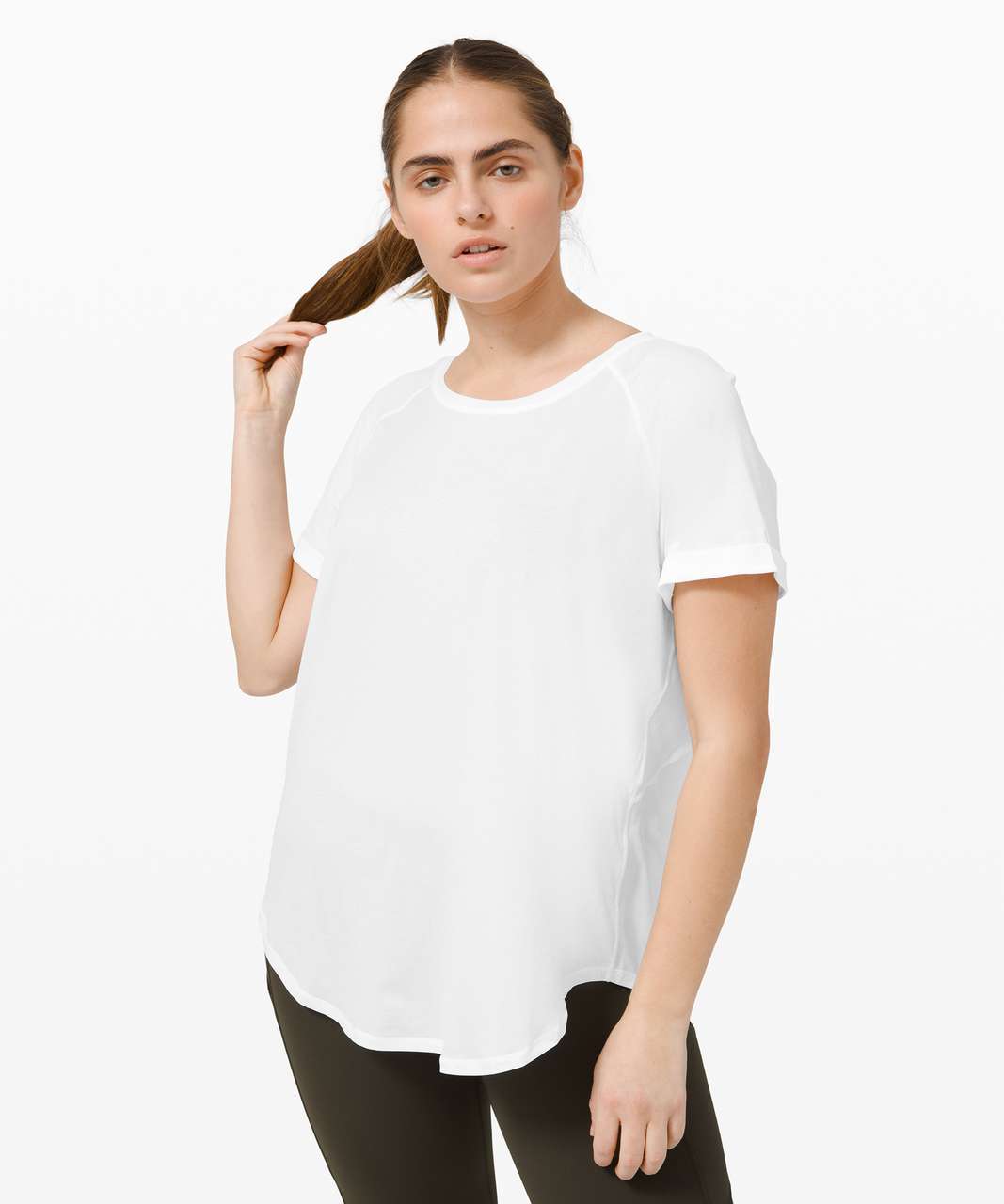 Lululemon Open Up Tie Back Tee - White