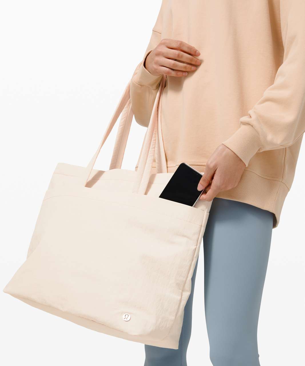 Lululemon On My Level Tote Large 15L - Light Ivory