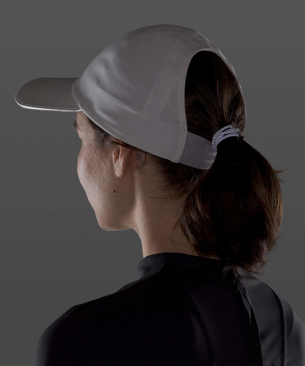 Lululemon Fast and Free Womens Run Hat *Pony - Vapor / Ice Grey