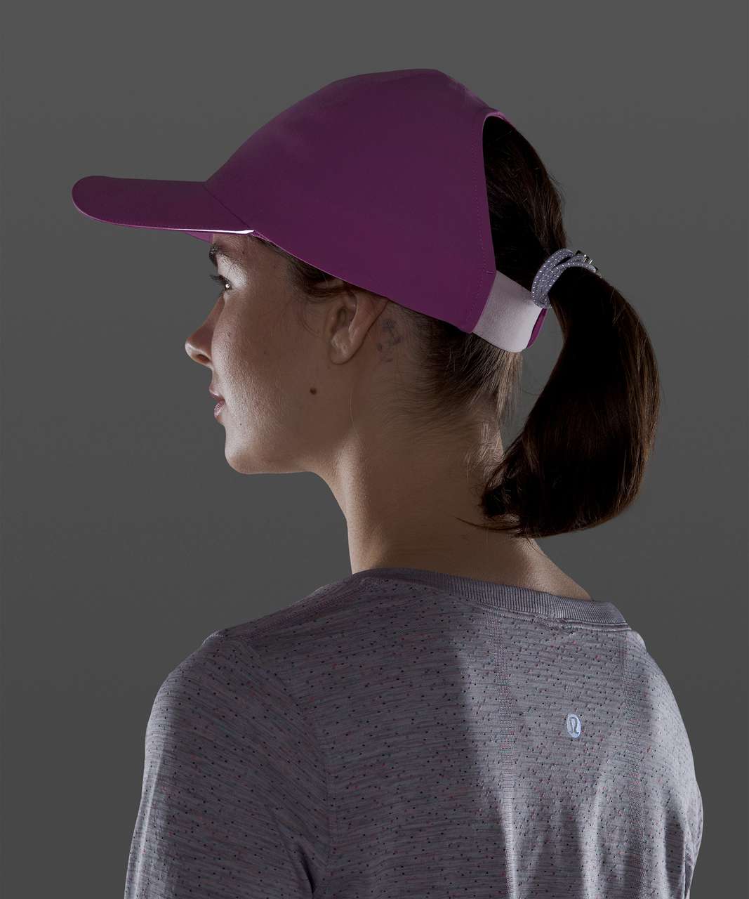 Lululemon Fast and Free Womens Run Hat *Pony - Magenta Glow / Powdered Rose