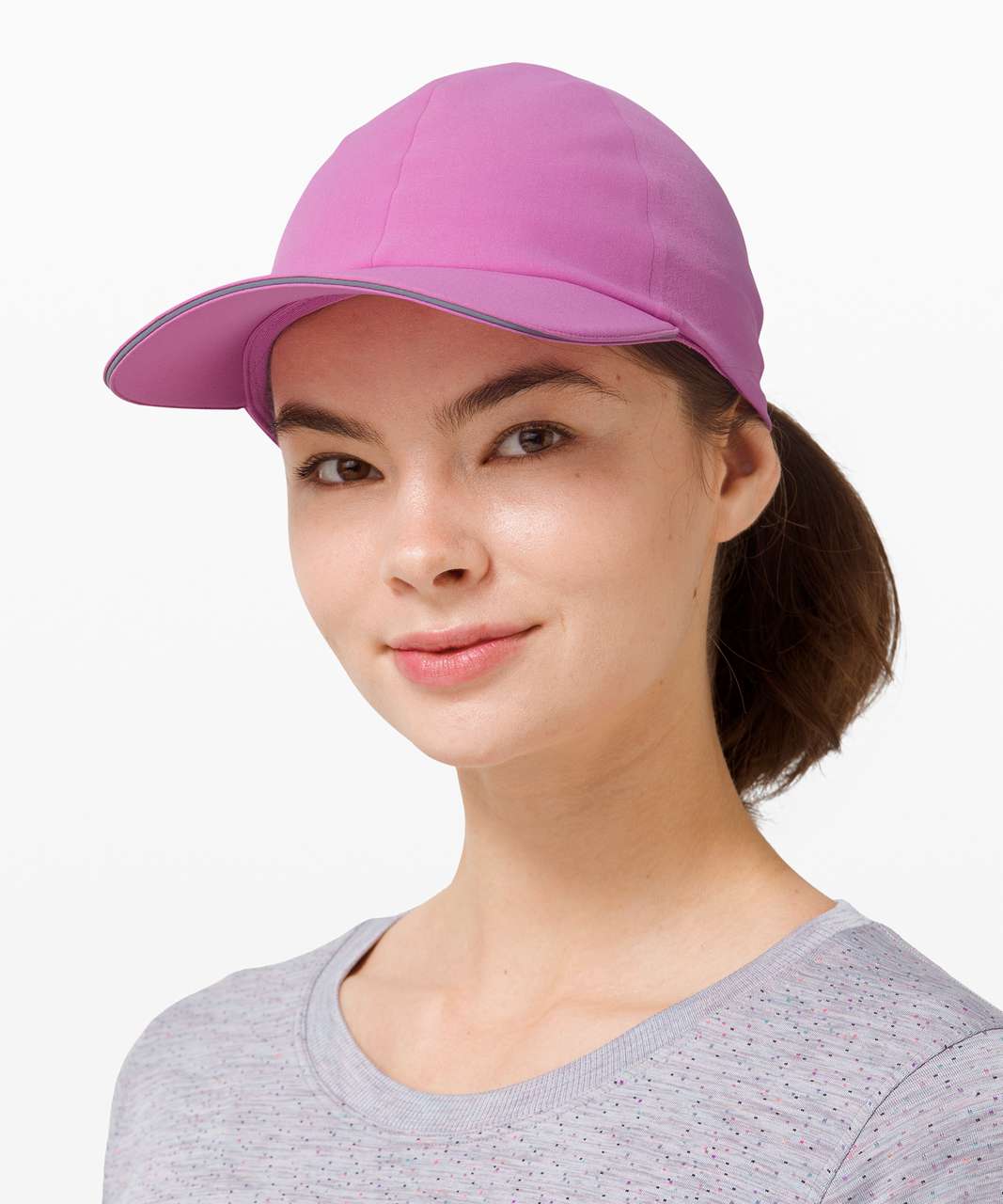 Lululemon Fast and Free Womens Run Hat *Pony - Magenta Glow / Powdered Rose