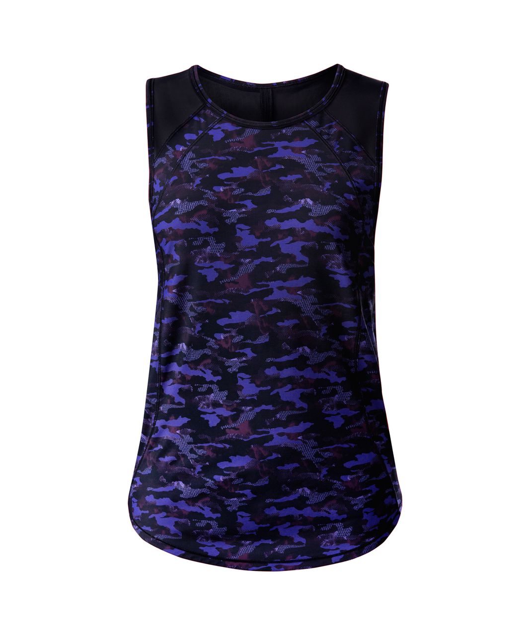 Lululemon Sculpt Tank - Mini Hounds Camo Emperor Blue Black / Black