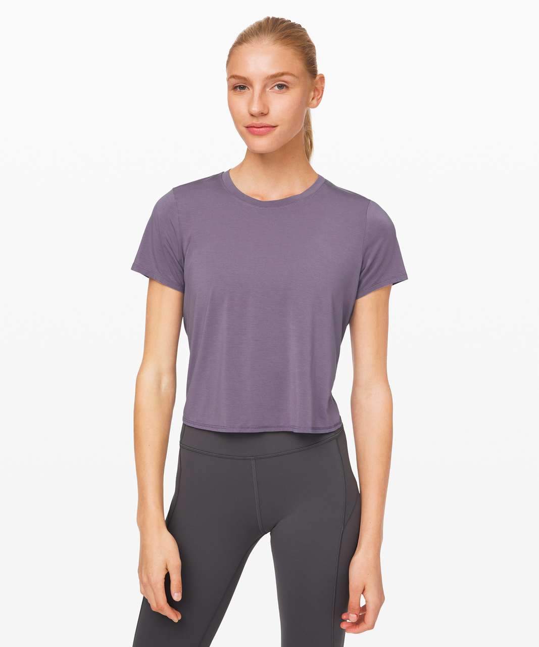 Lululemon Action Always Short Sleeve - Purple Quartz - lulu fanatics