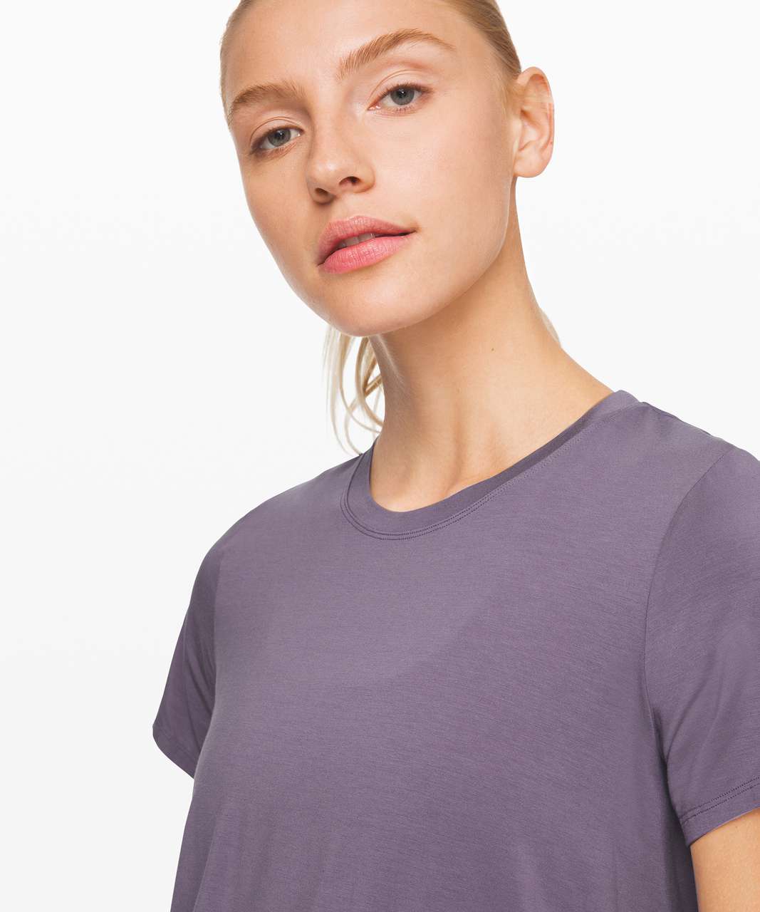 Lululemon Action Always Short Sleeve - Purple Quartz