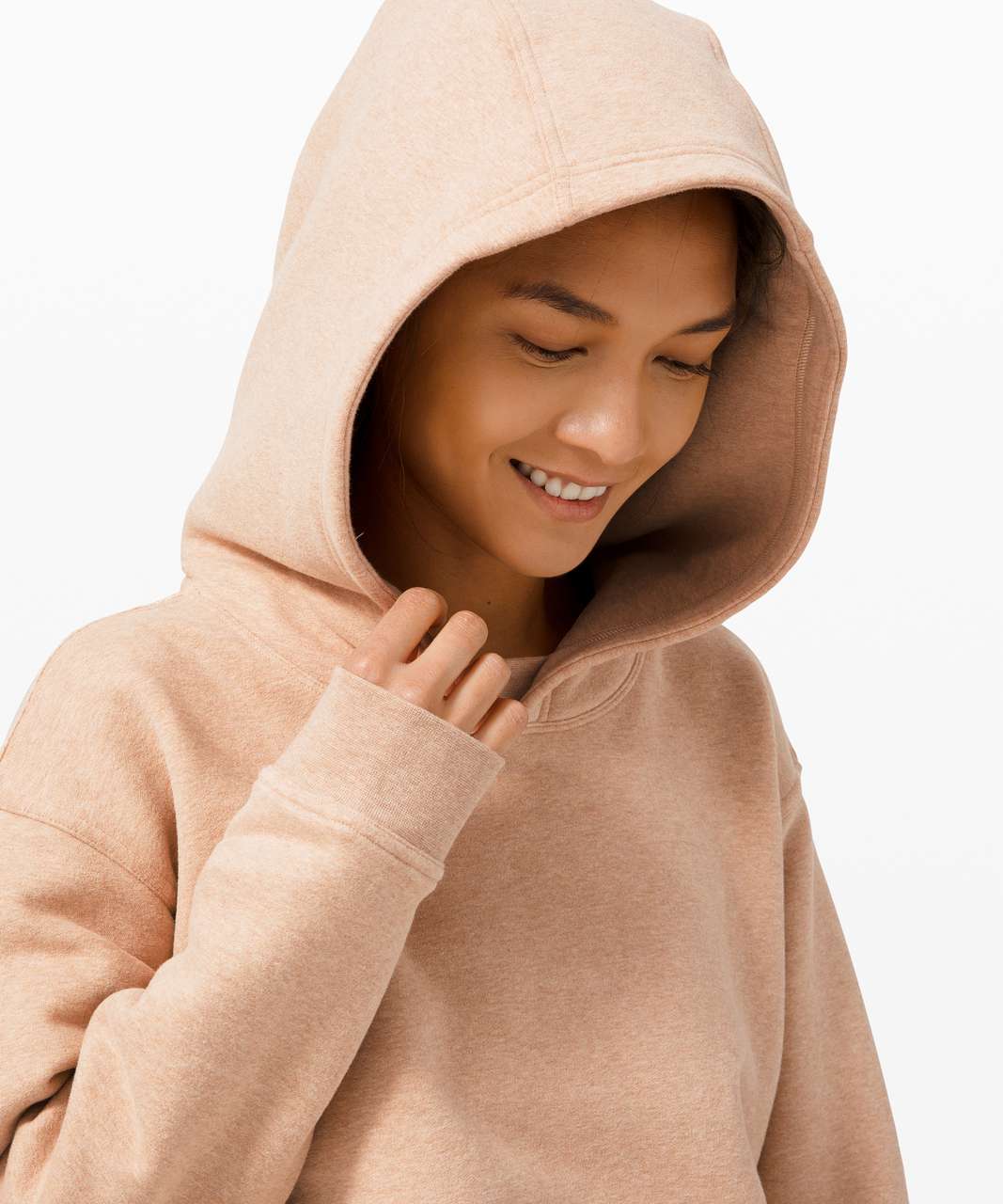 Lululemon All Yours Hoodie - Heathered Ivory Peach - lulu fanatics