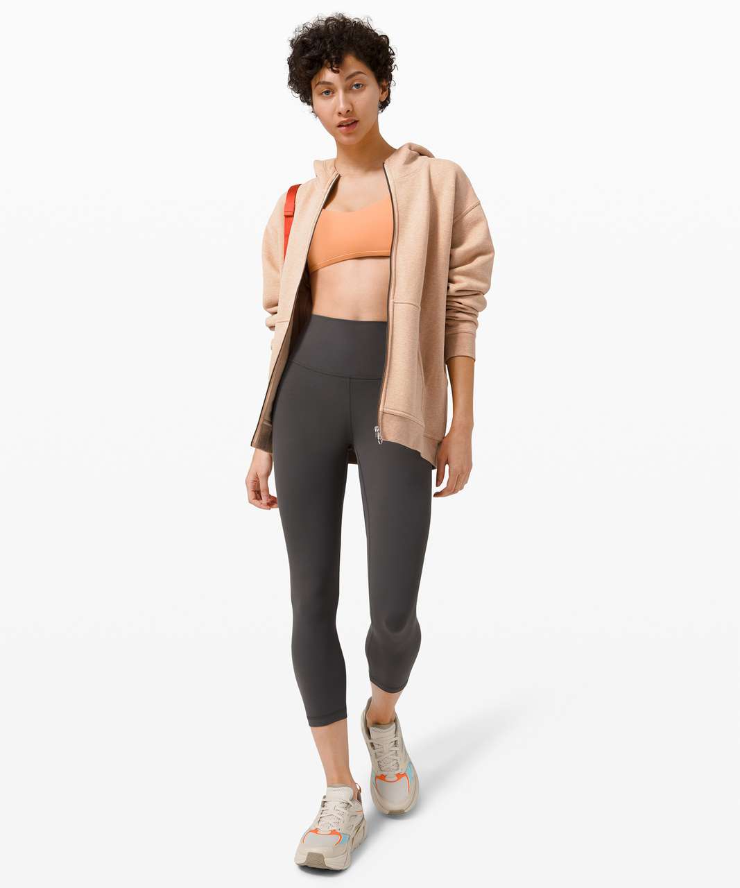 Lululemon All Yours Zip Hoodie - Heathered Ivory Peach