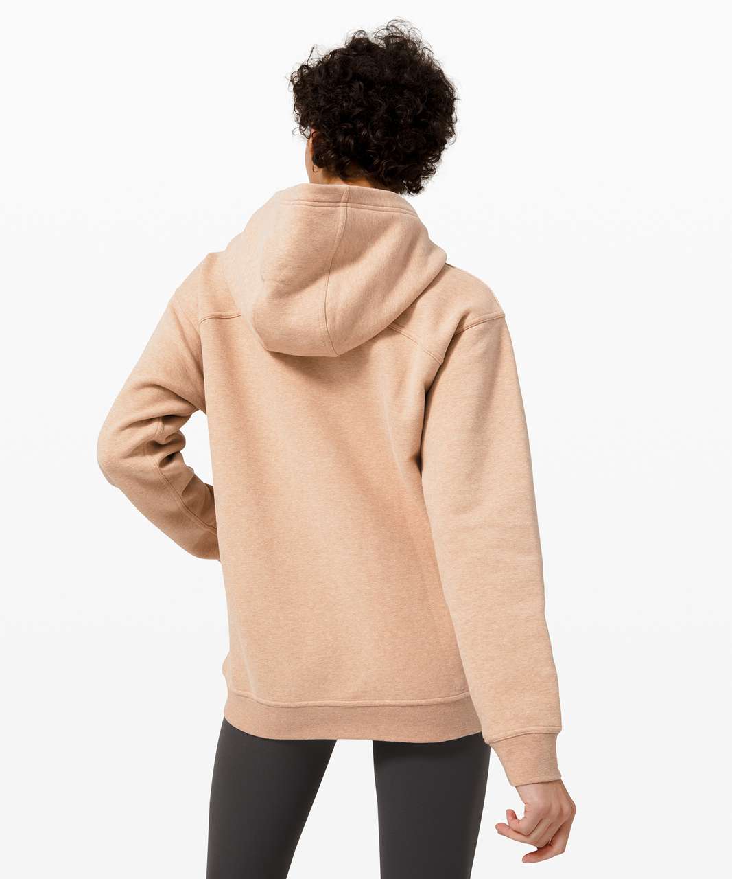 All Yours Hoodie- heathered ivory peach (XS) 5'4” size 6 in tops. I was on  the fence about this but I'm so glad I got it! Very soft&cozy and a nice  neutral