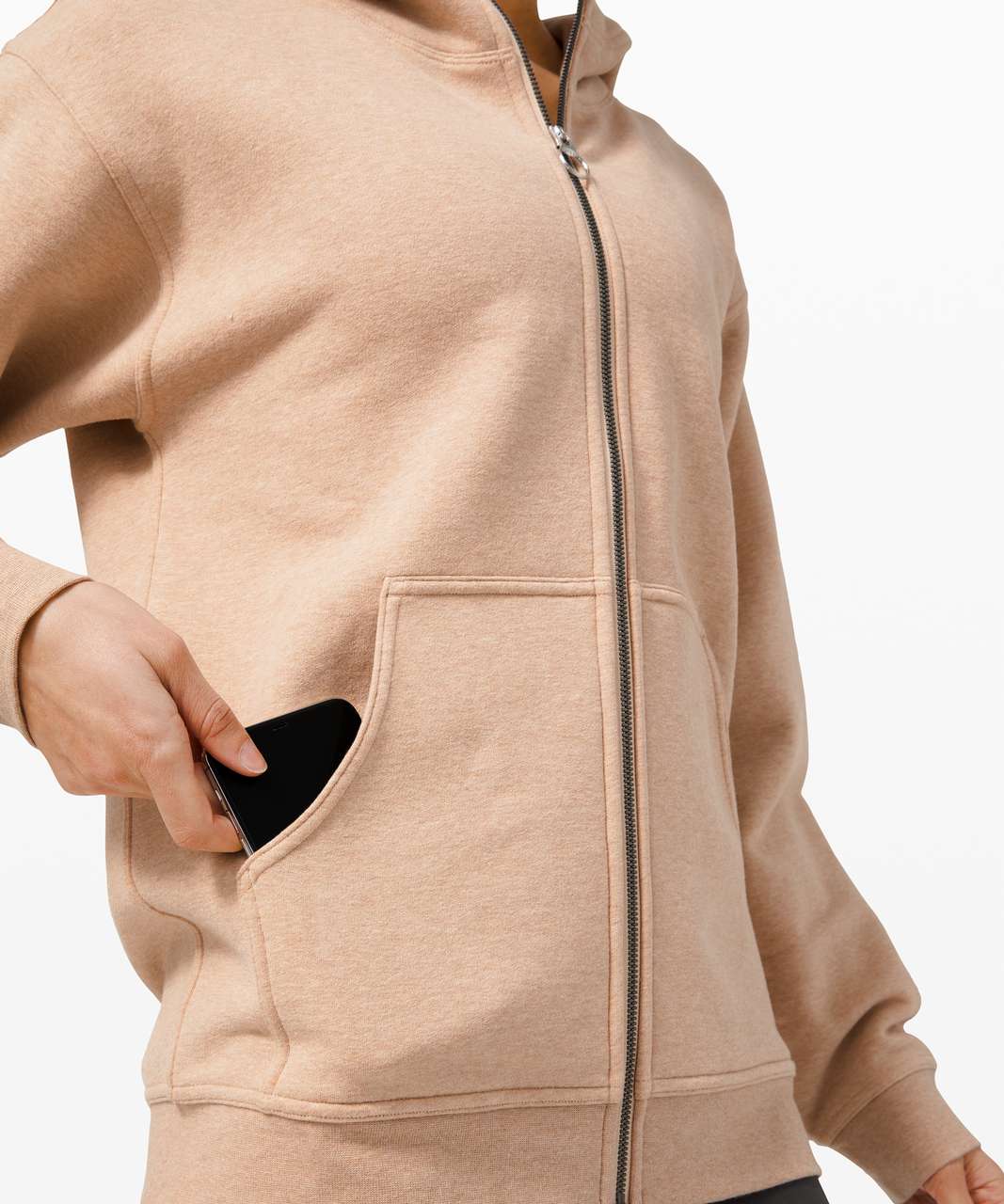 Lululemon All Yours Zip Hoodie - Heathered Ivory Peach