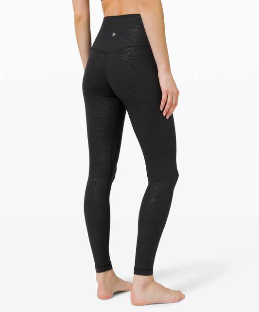 Lululemon Align Pant 28 - Free Spirit Ice Grey Black - lulu fanatics