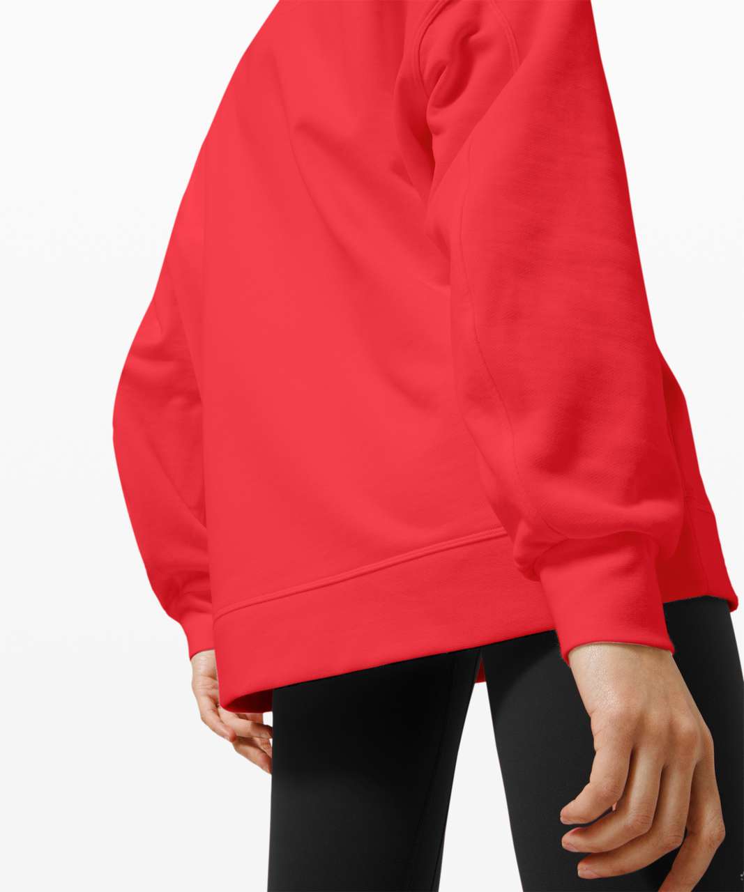 Lululemon Perfectly Oversized Crew - Carnation Red - lulu fanatics