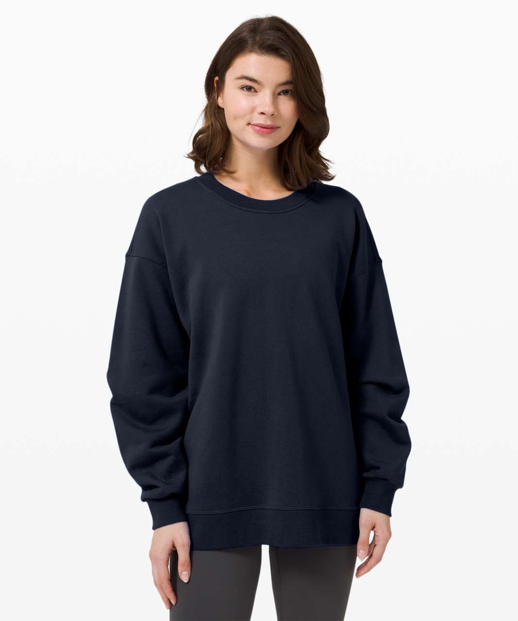 Lululemon Perfectly Oversized Crew - True Navy (First Release) - lulu  fanatics