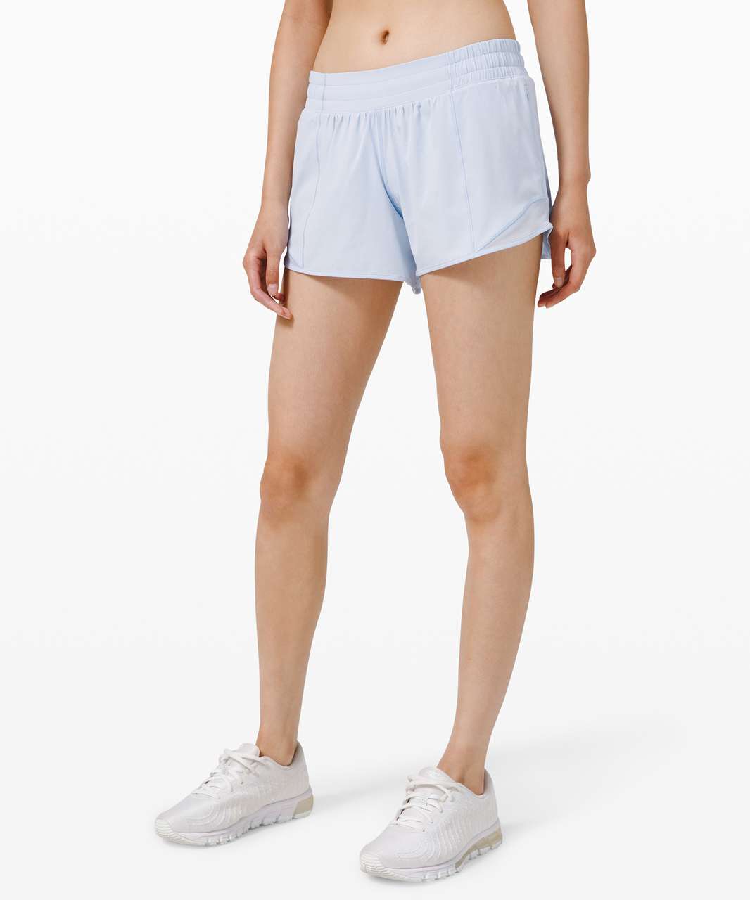 Lululemon Hotty Hot Short II *2.5 - Hype Stripe Raceway Grey White /  Raceway Grey - lulu fanatics