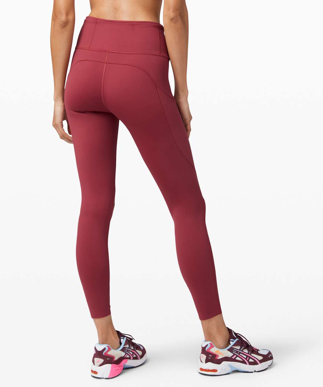Lululemon Fast and Free Tight II 25" *Non-Reflective Nulux - Chianti