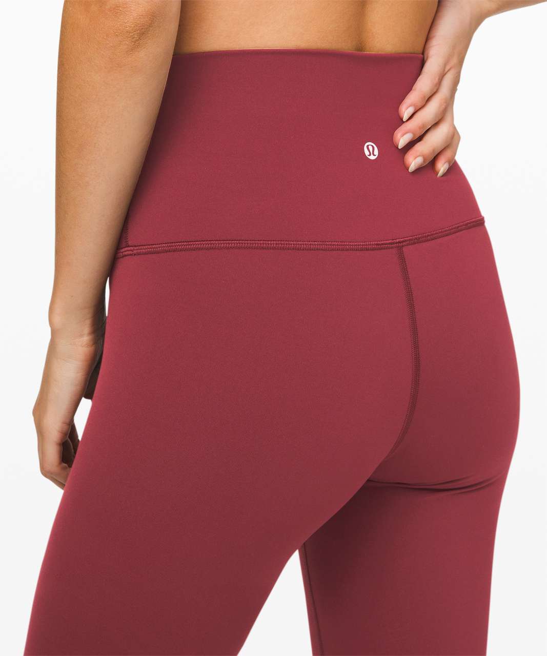 Lululemon Maroon Chianti 25 Inch Wunder Under High Rise Tight Leggings Size  8