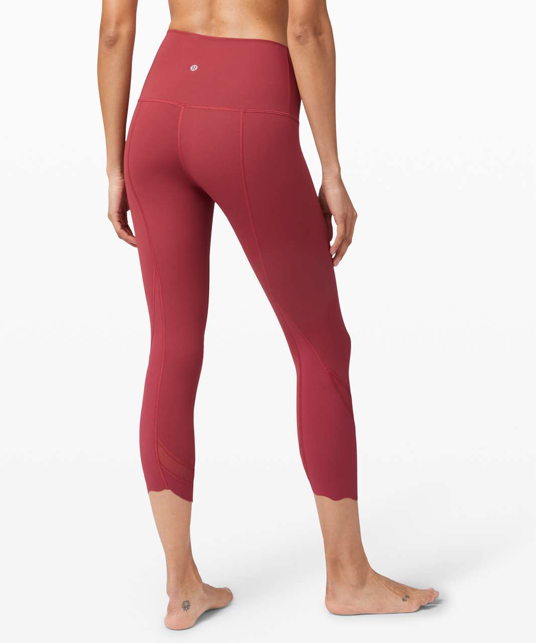 Lululemon Wunder Under Crop High-Rise *Roll Down Scallop Full-On