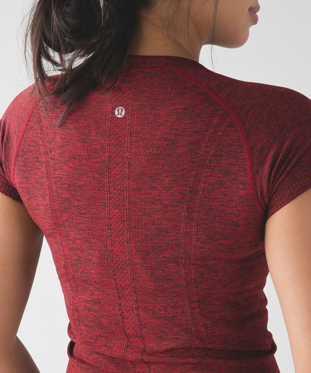 Lululemon Swiftly Tech Short Sleeve Crew - Black / True Red