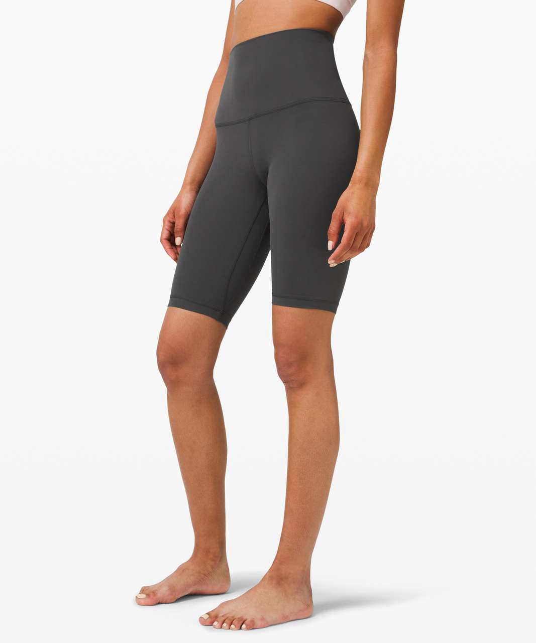 Lululemon Align Super High Rise Short *10 - Graphite Grey - lulu fanatics