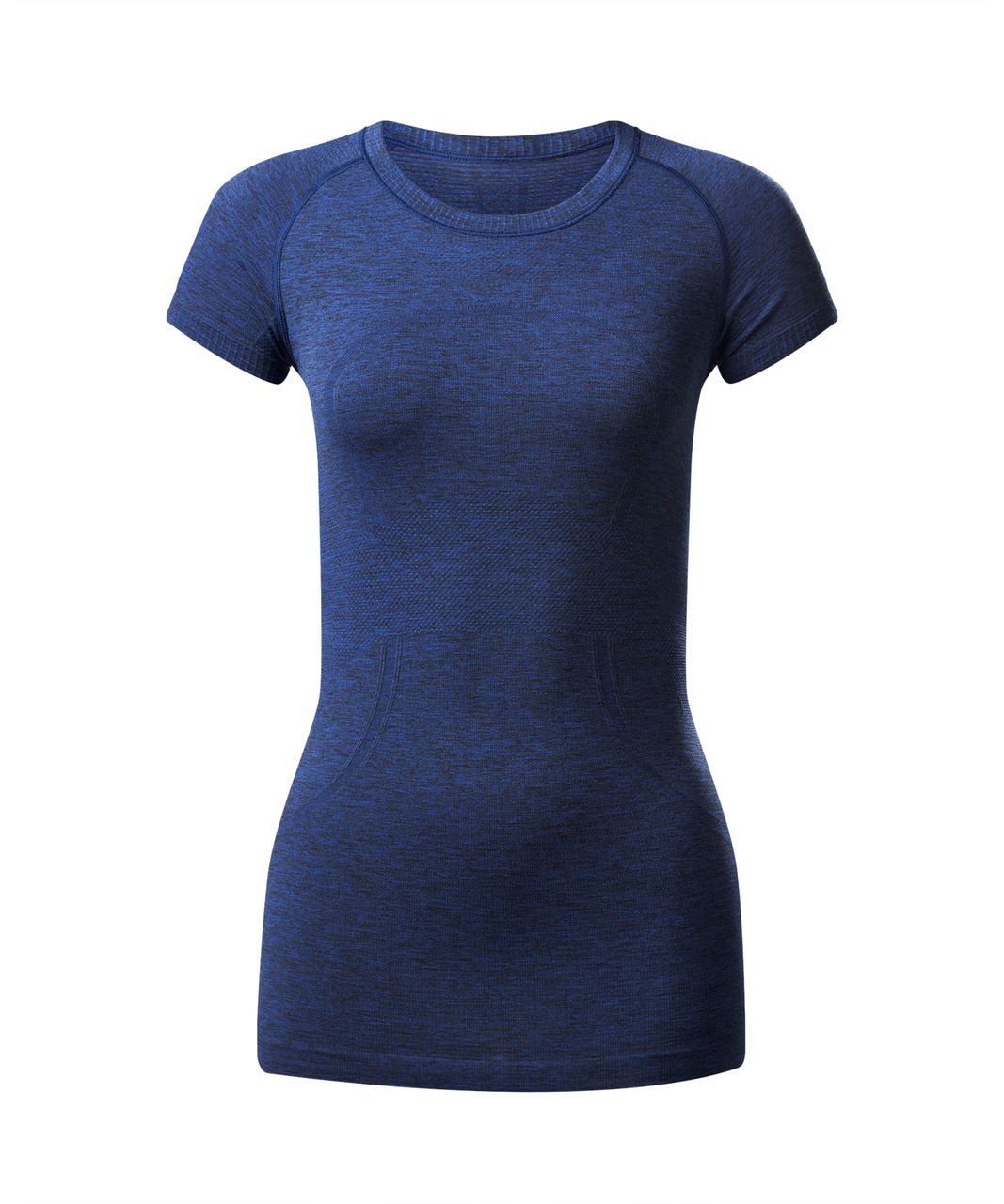 Lululemon Swiftly Tech Short Sleeve Crew - Black / Sapphire Blue - lulu  fanatics