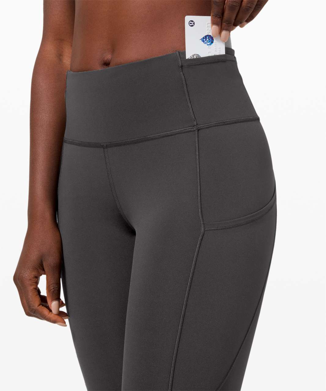 Lululemon Fast and Free Crop II 19" *Non-Reflective - Graphite Grey