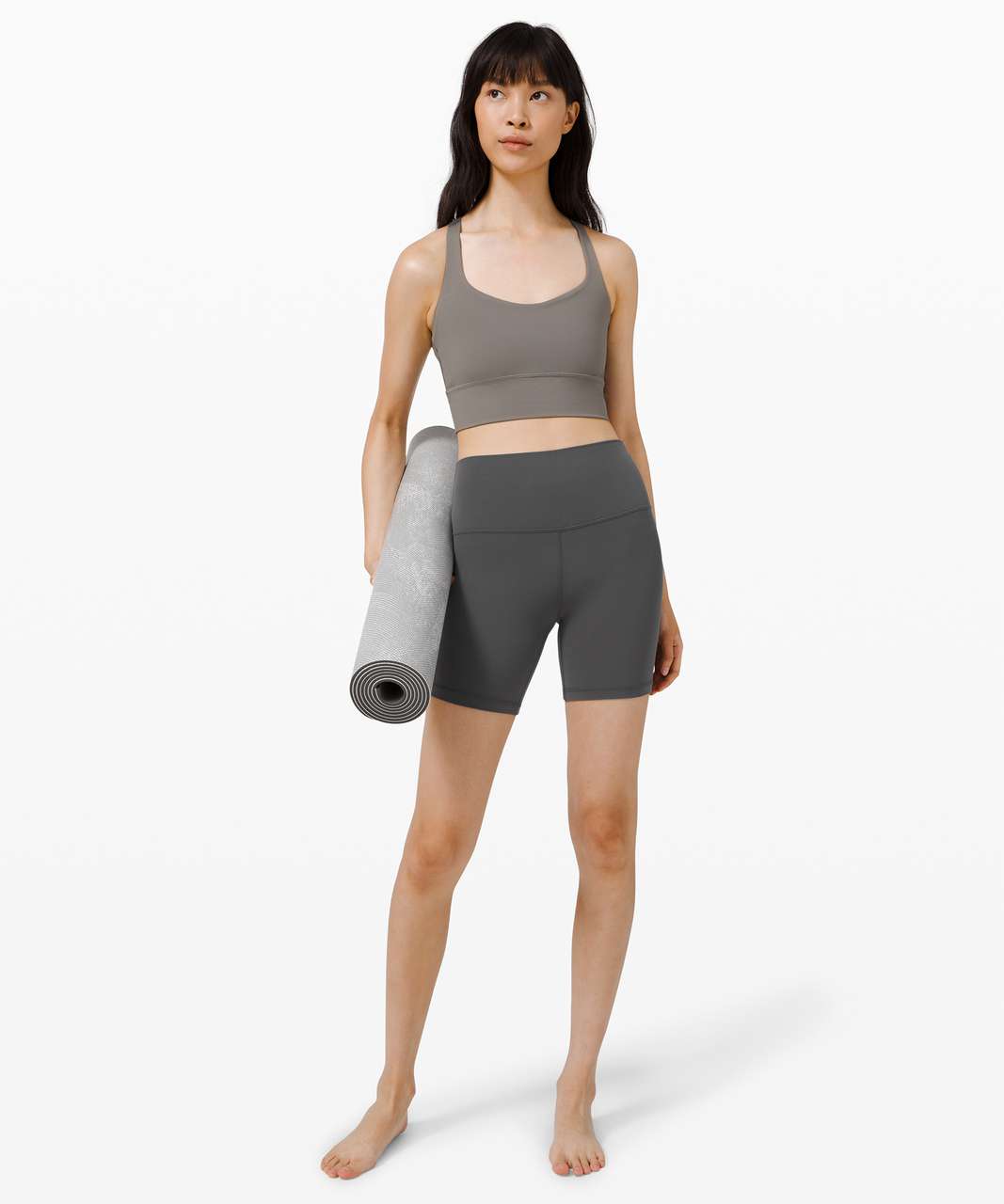 Lululemon Cold Terrain 2-in-1 Short 6 - Graphite Grey / Black - lulu  fanatics