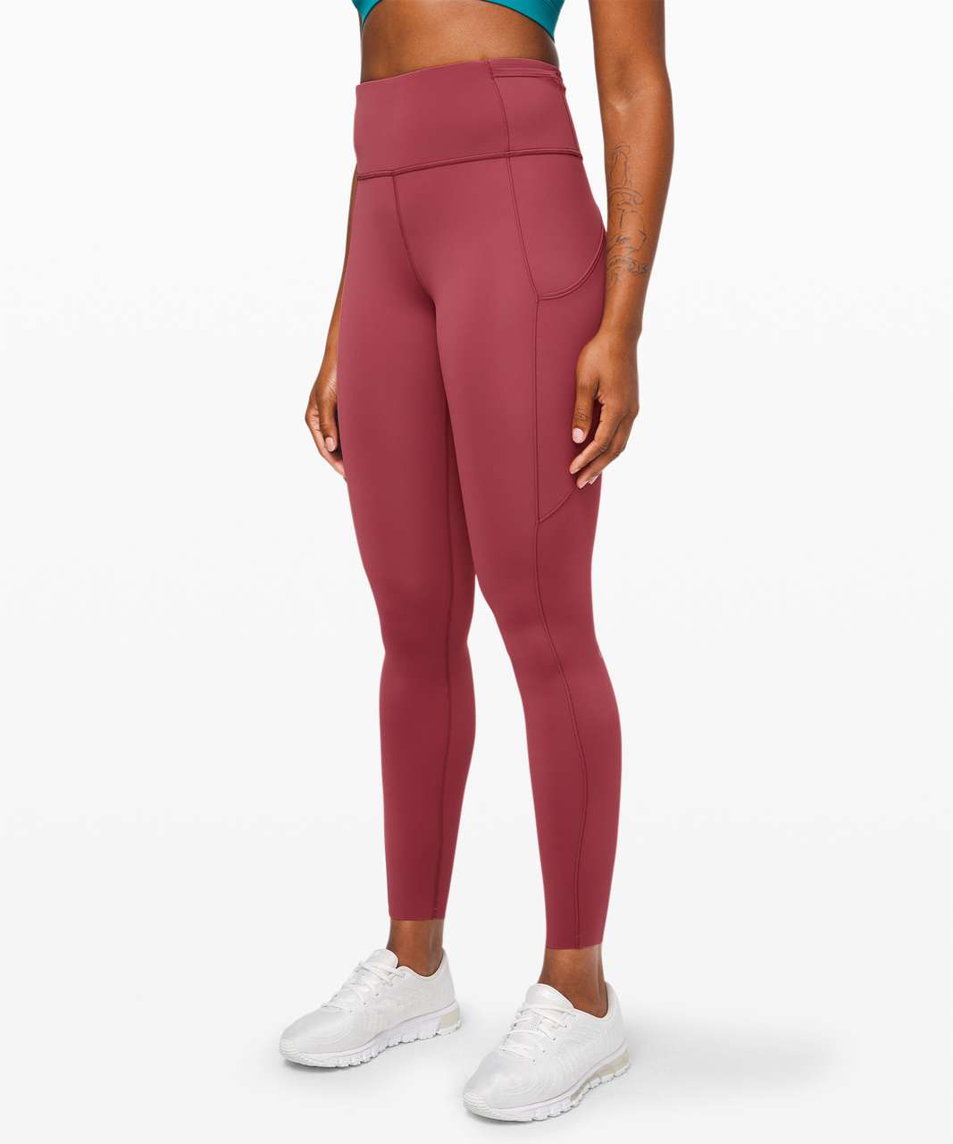 Lululemon Fast and Free Tight 28" *Non-Reflective - Chianti