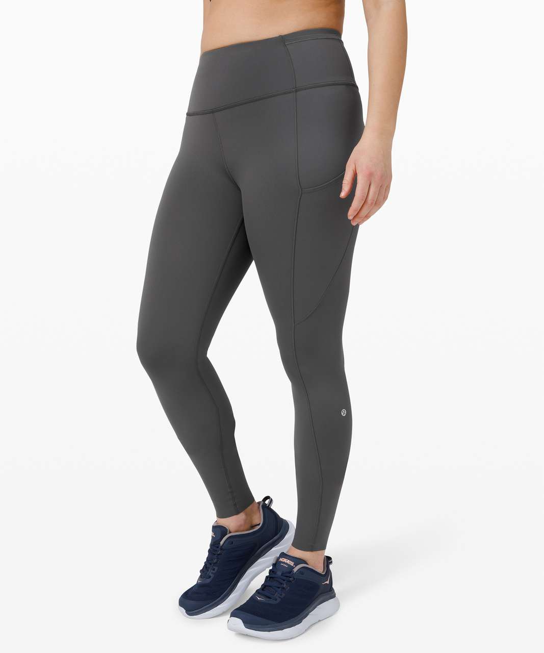 lululemon Fast * Free High-Rise Tight 25” Pockets Rhino Grey Size