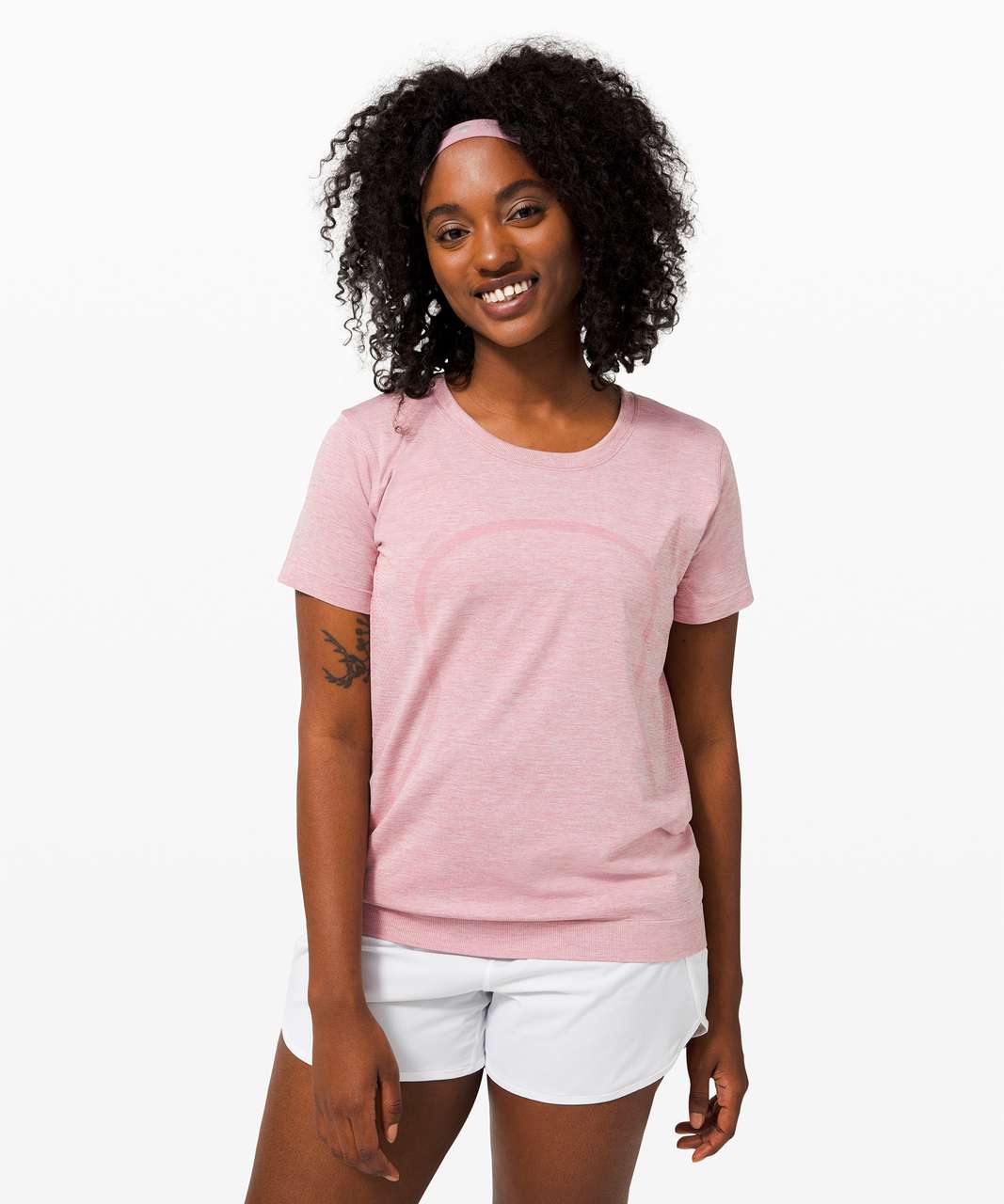 Lululemon Breeze By Short Sleeve *Fusion - Pink Taupe / Pink Taupe