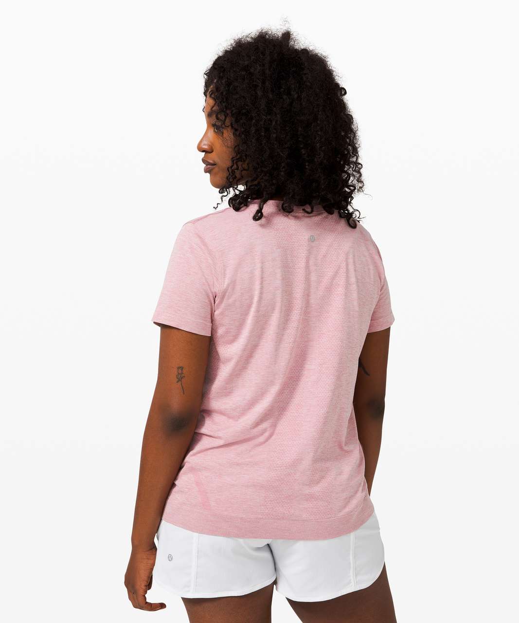 Lululemon Swiftly Relaxed Short Sleeve - Pink Taupe / White