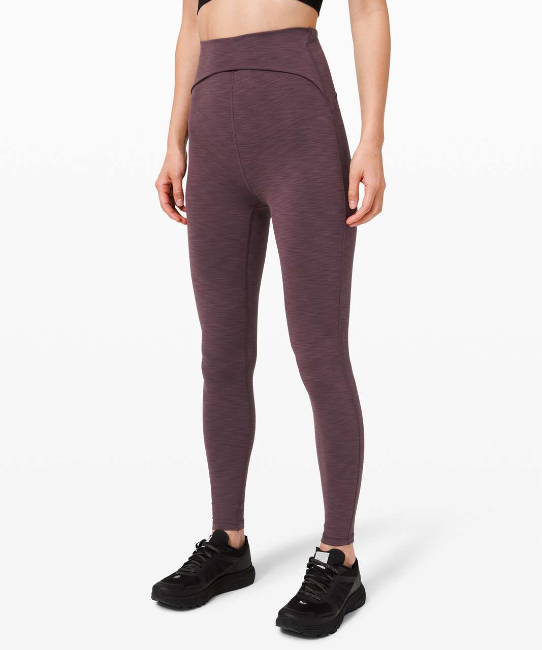 Lululemon Power Within Super High-Rise Pant 28 - Heathered Black Currant -  lulu fanatics