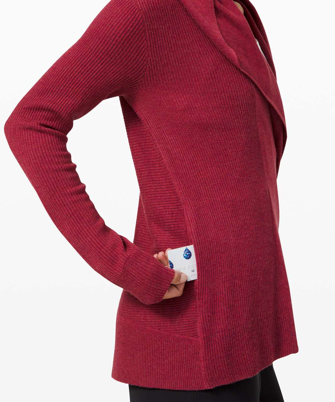 Lululemon Sundown Sweater Wrap - Heathered Chianti