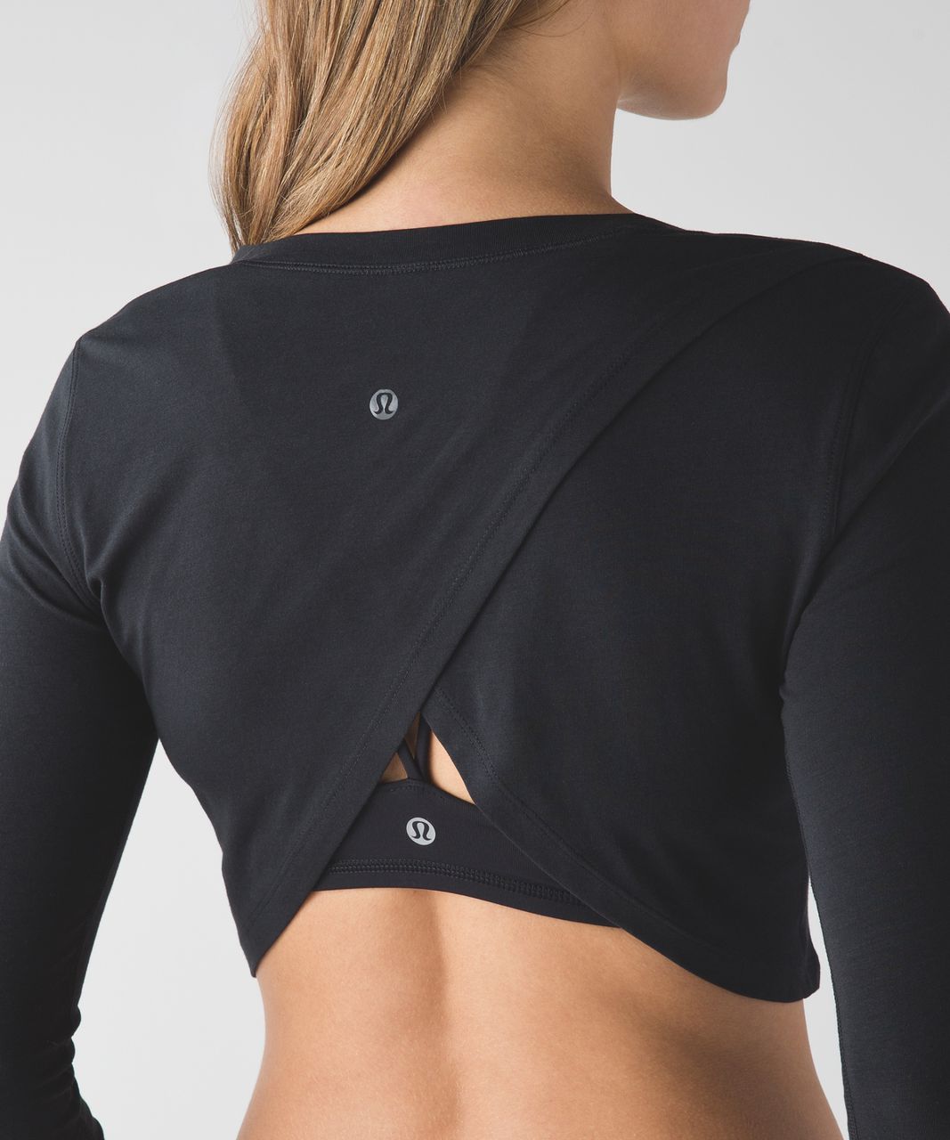 New Lululemon La Cropped Long Sleeve Shrug Black Nepal