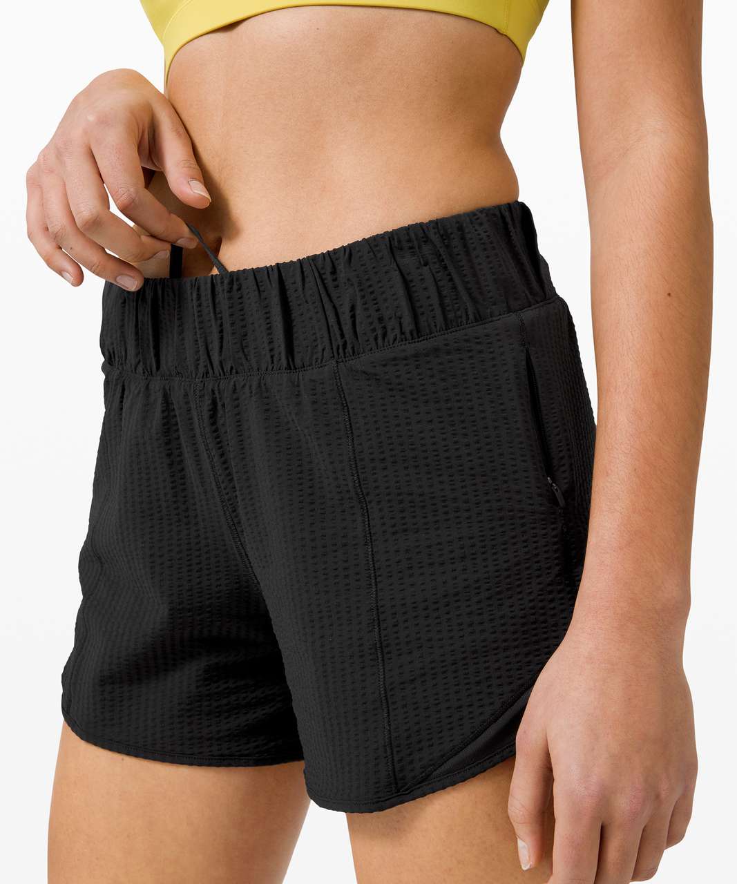 Lululemon Hotty Hot Short High-Rise 4" *Seersucker - Black