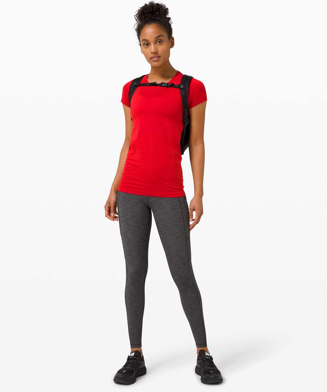 Lululemon Swiftly Tech Short Sleeve 2.0 - Dark Red / Dark Red (First Release)