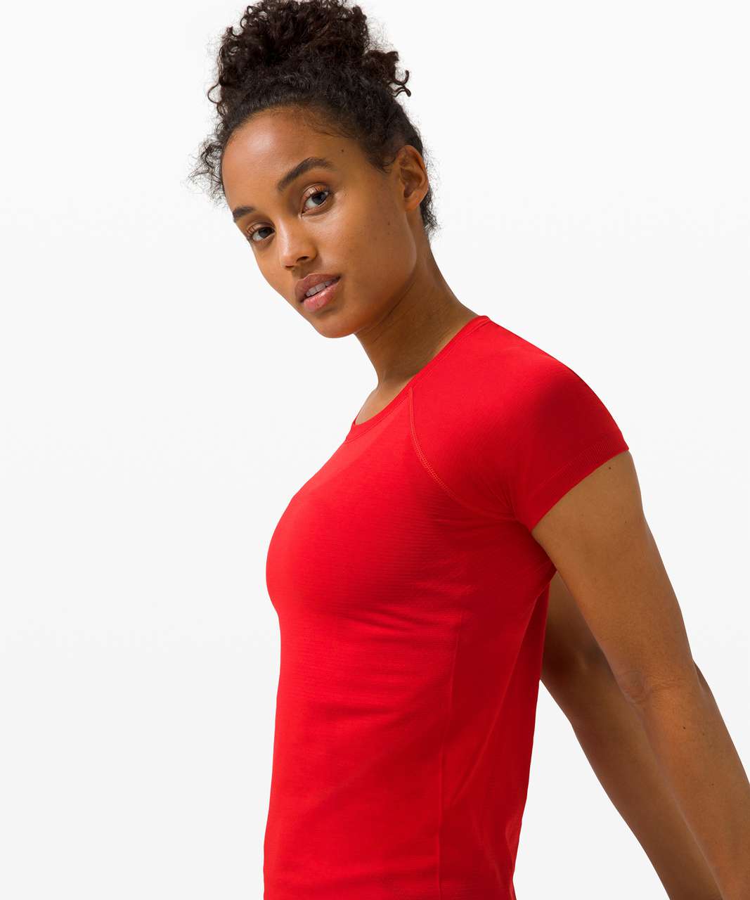 Lululemon Swiftly Tech Short Sleeve 2.0 - Dark Red / Dark Red (First  Release) - lulu fanatics