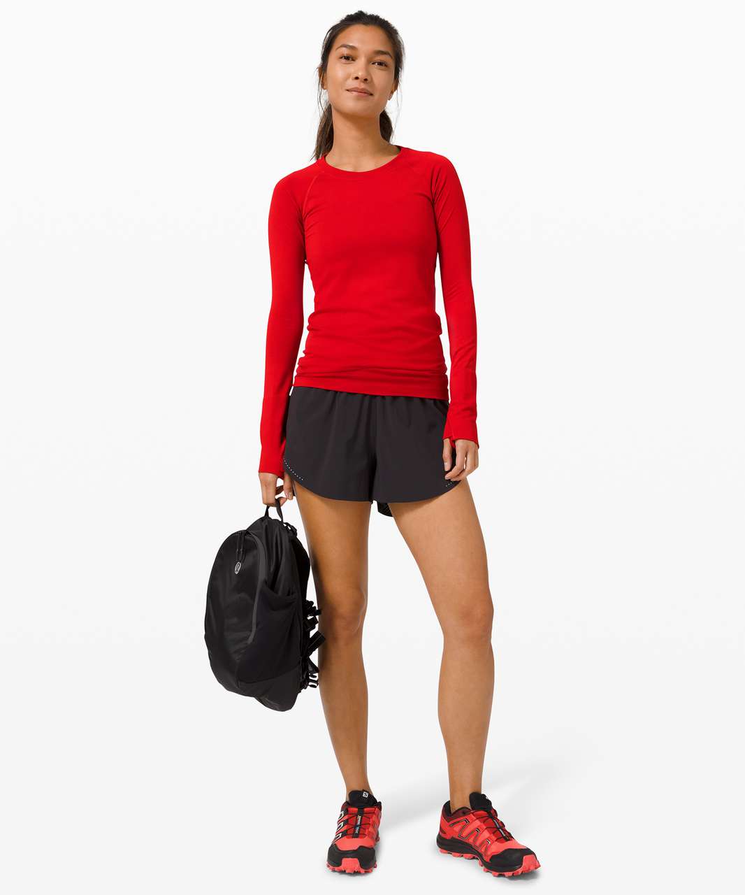 Lululemon Swiftly Tech Long Sleeve 2.0 - Dark Red / Dark Red (First Release)