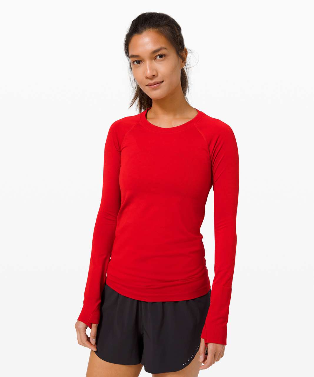 Lululemon Swiftly Tech Long Sleeve 2.0 - Dark Red / Dark Red (First Release)