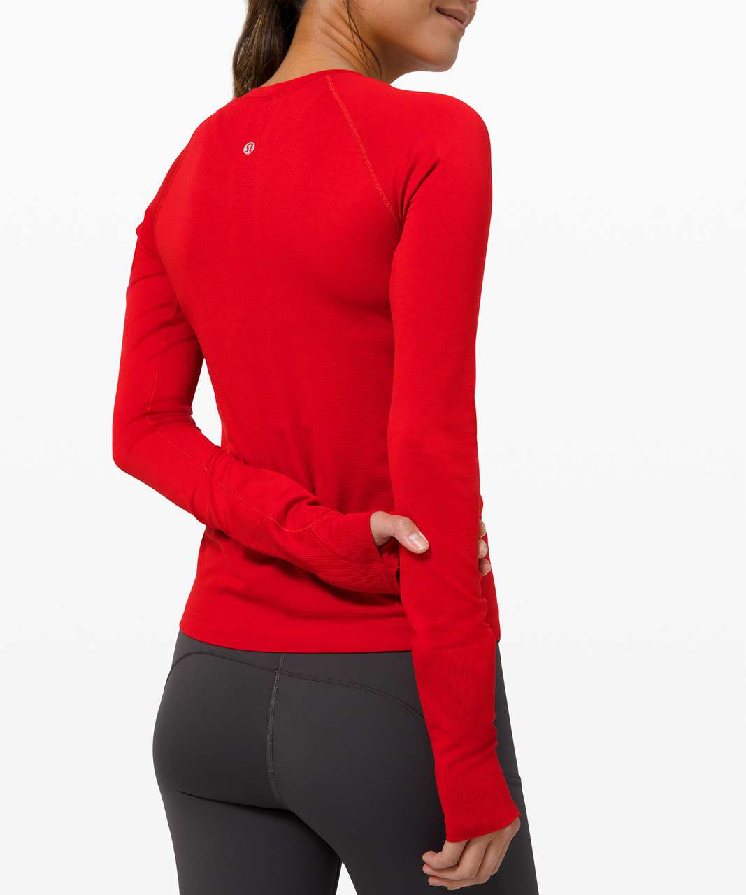 Lululemon Swiftly Tech Long Sleeve 2.0 *Race - Dark Red / Dark Red