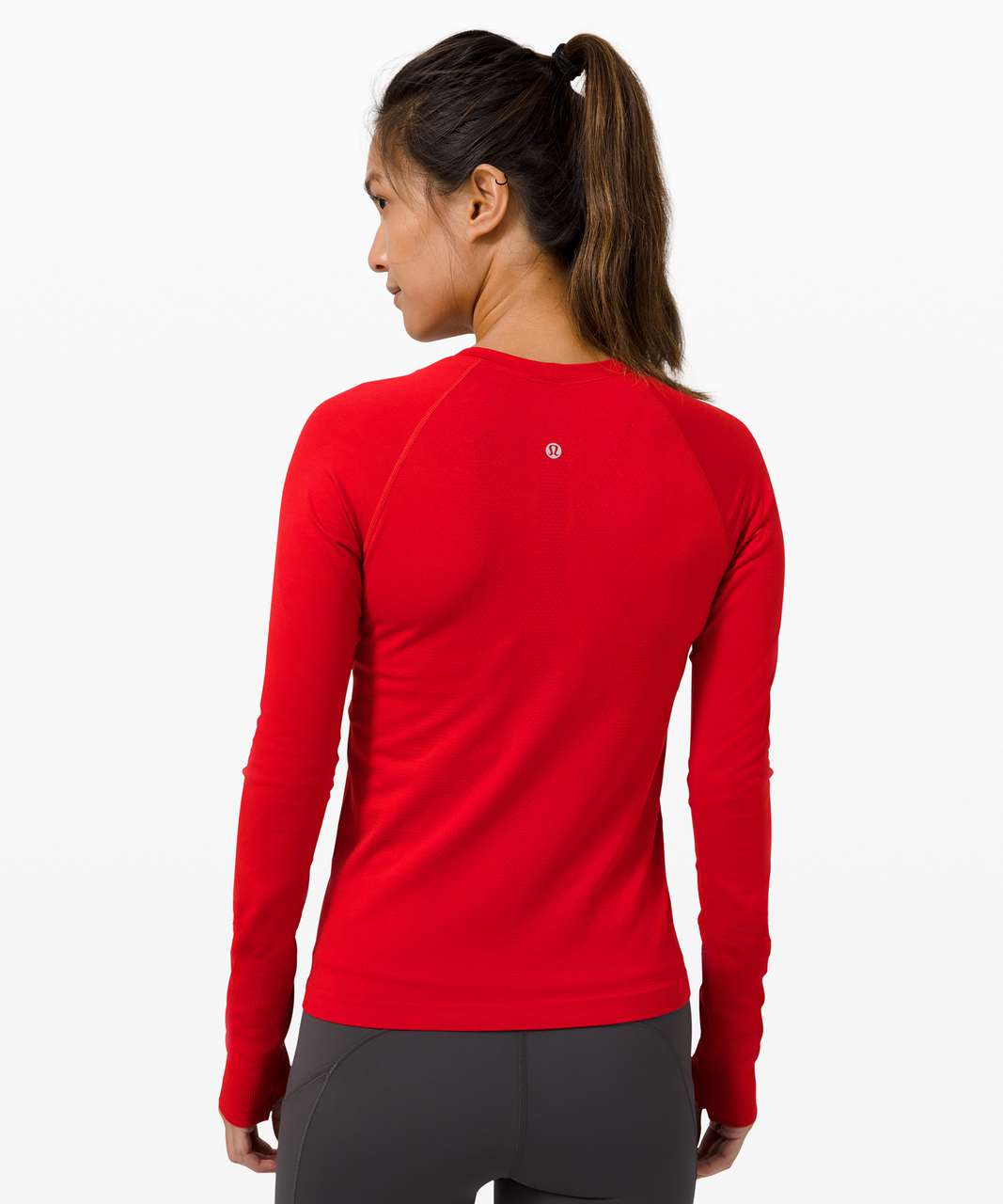 Lululemon New Year Swiftly Tech Long Sleeve Shirt 2.0 - Dark Red / Dark Red  - lulu fanatics