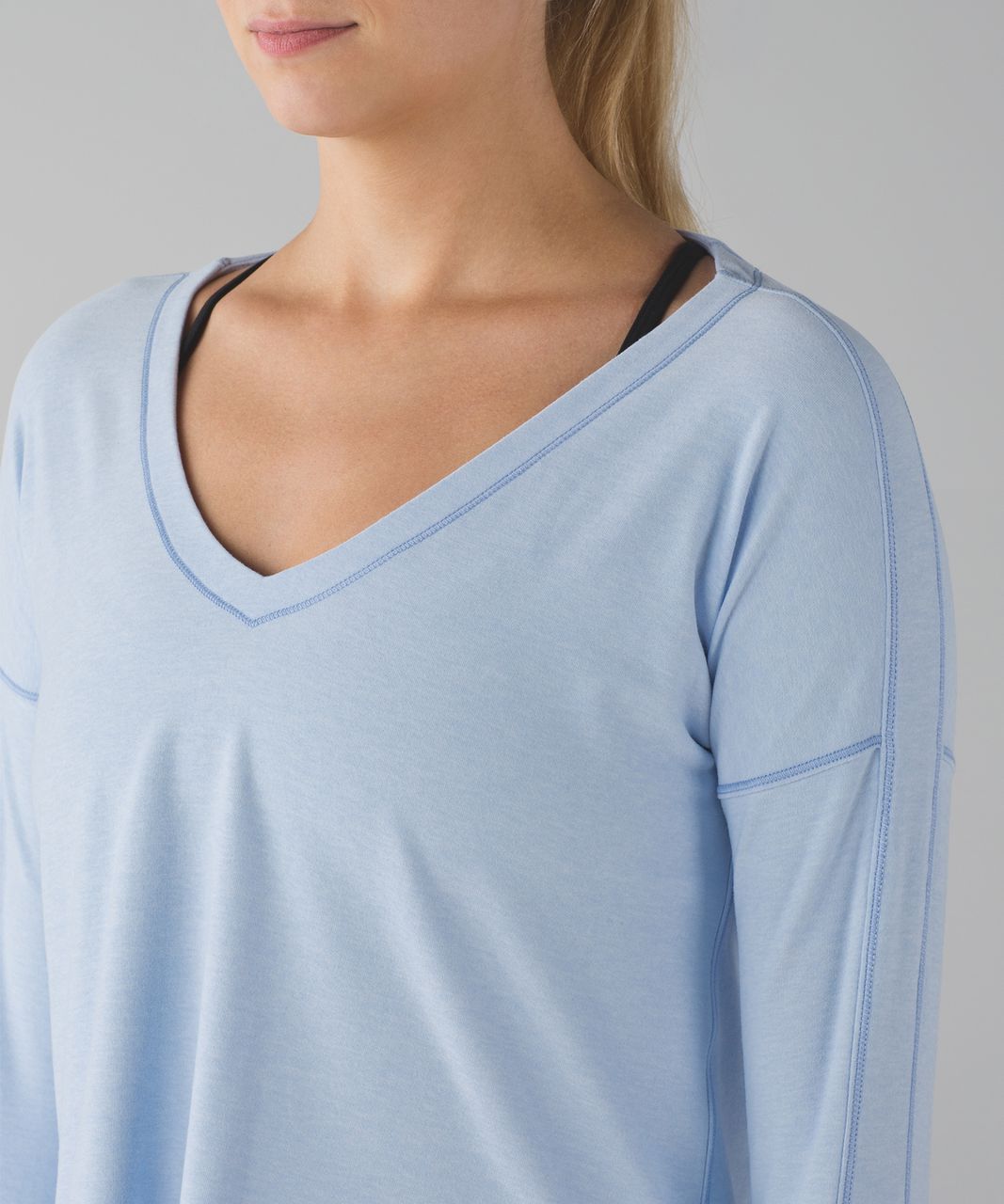 Lululemon Dash To Class Long Sleeve - Heathered Chalk