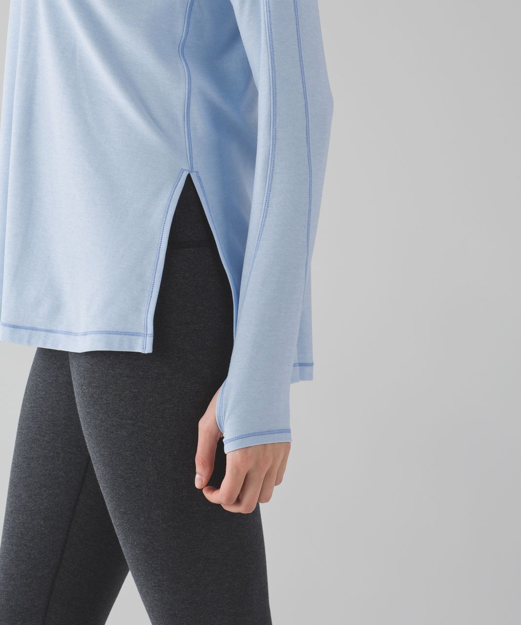 Lululemon Dash To Class Long Sleeve - Heathered Chalk