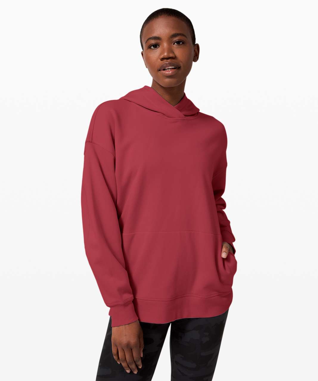 Lululemon Perfectly Oversized Hoodie - Red Merlot - lulu fanatics