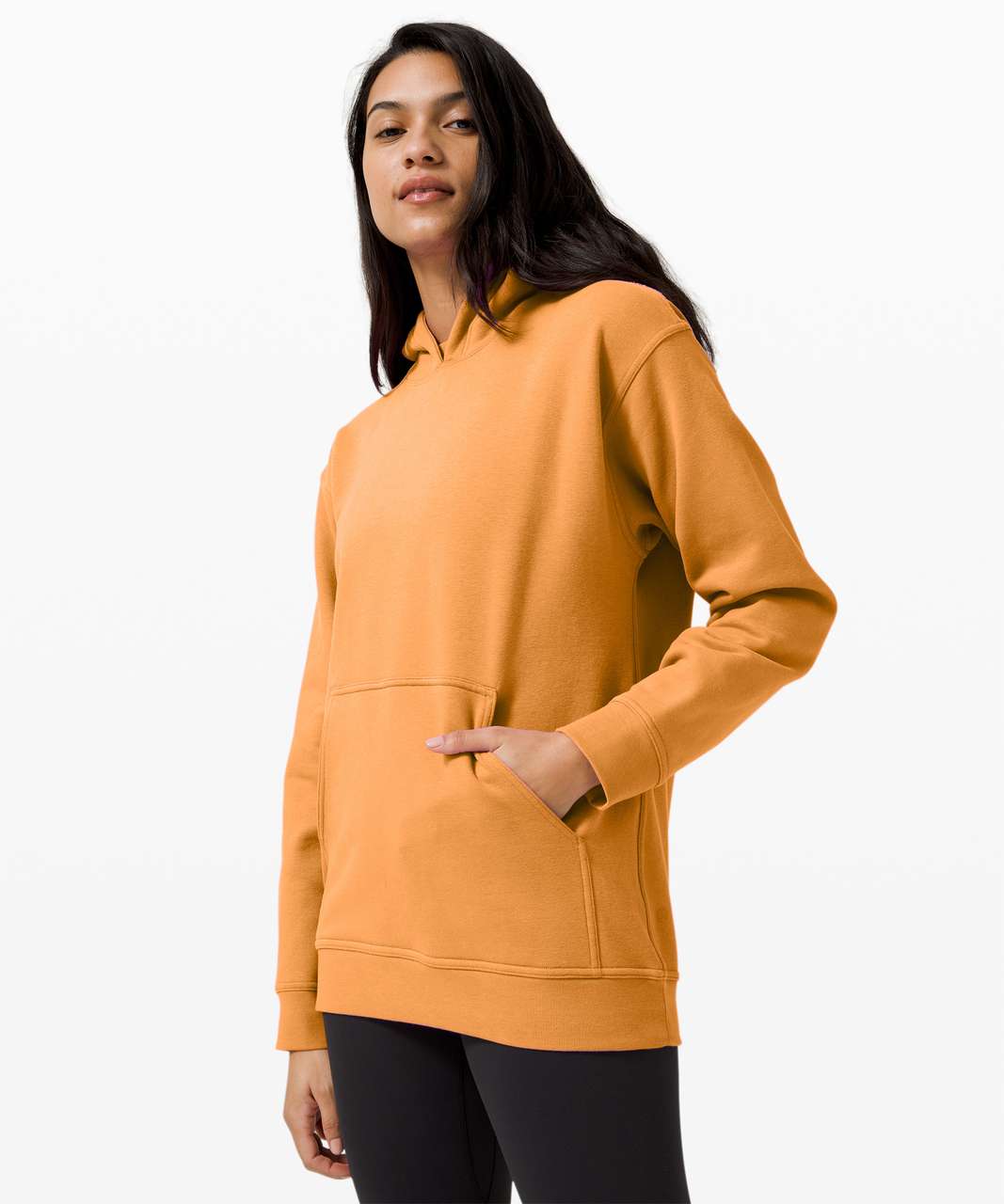 Lululemon Relaxed Cropped Hoodie - Canyon Orange - lulu fanatics