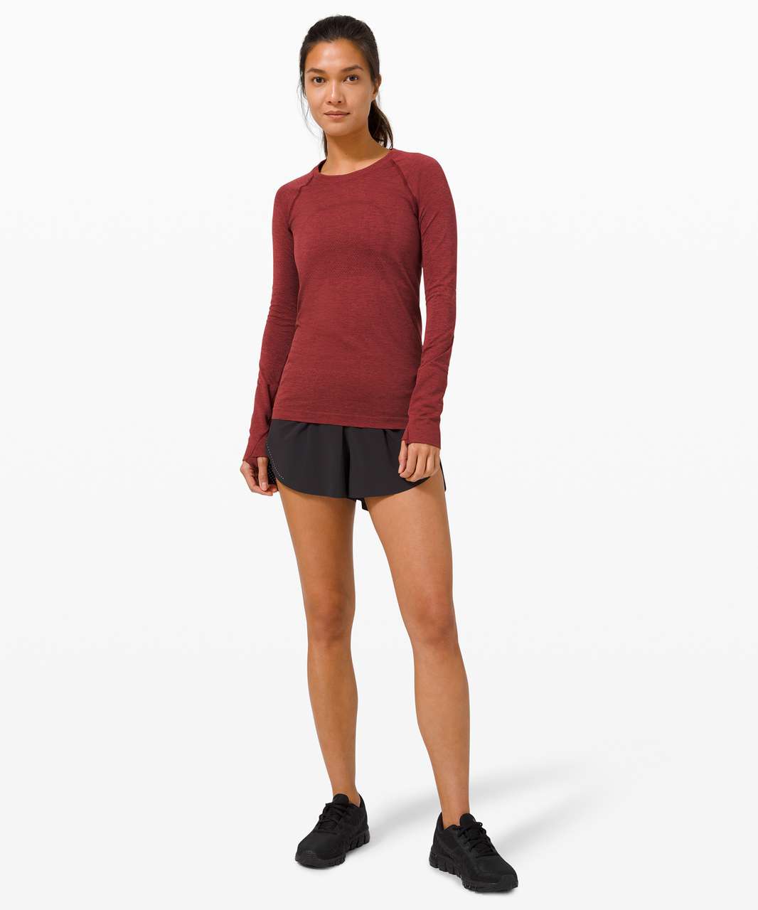 Lululemon swiftly tech long sleeve color Cassis size US 10