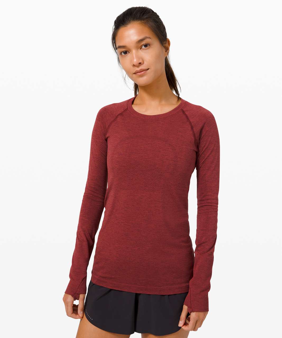 Lululemon Swiftly Tech Long Sleeve 2.0 - Cassis / Chianti - lulu fanatics