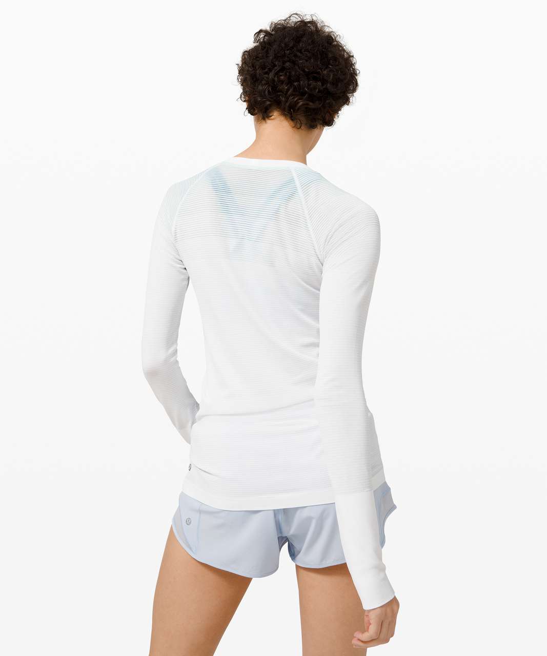 Lululemon Swiftly Tech Long Sleeve 2.0 - Colour Shift White / Blue