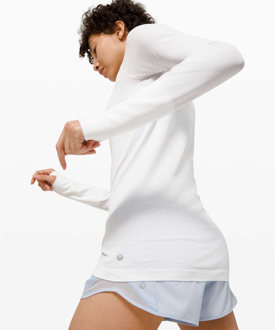 Lululemon Swiftly Tech Long Sleeve 2.0 - Colour Shift White / Blue